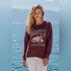 Roots Burgundy Athletic Pullover